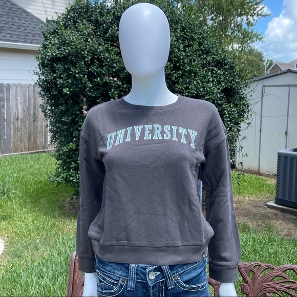 NWT GIRL’S Treasure & Bond Black Raven University Warm & Cozy Pullover - Picture 1 of 10